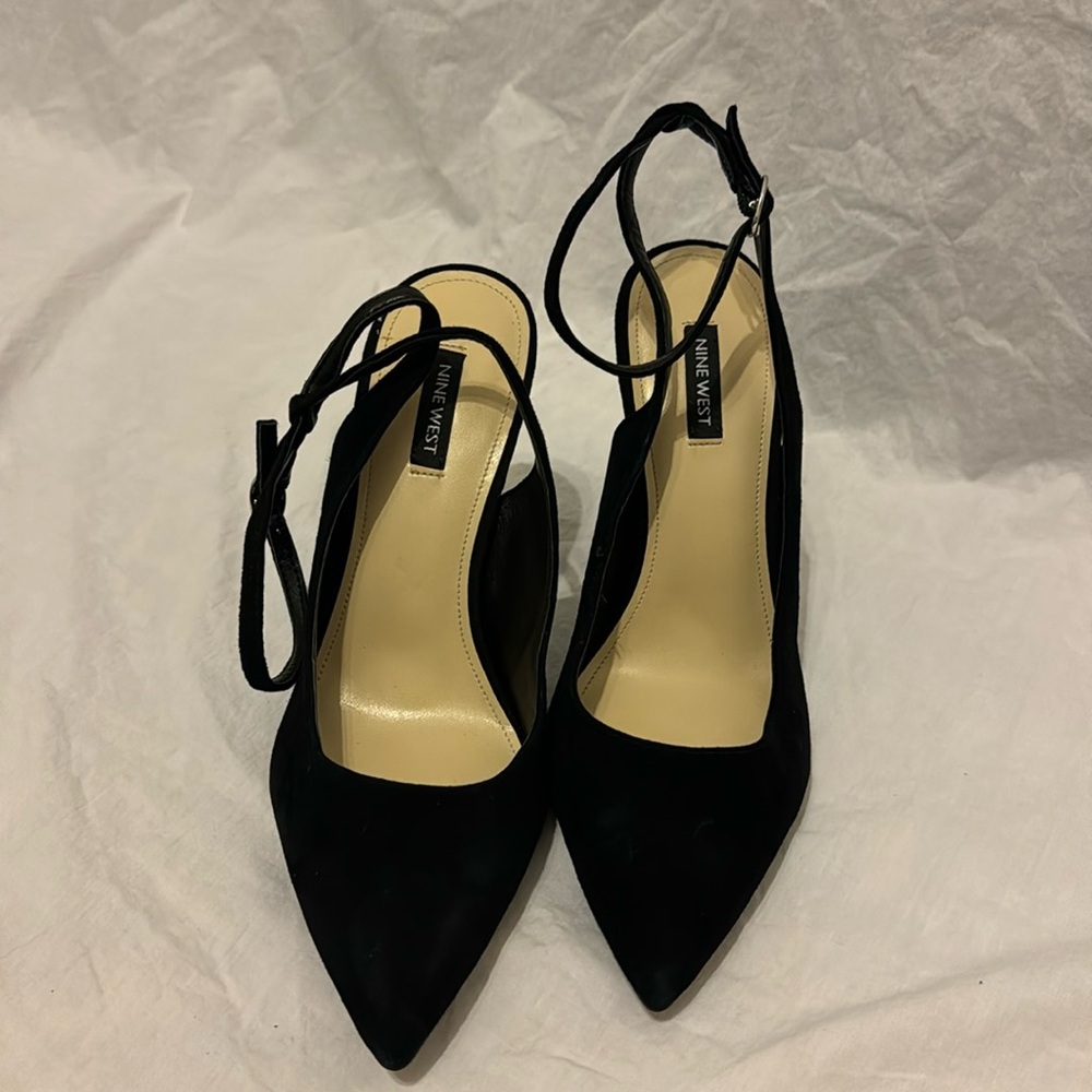 NWOB Black Nine West Heels Size 10